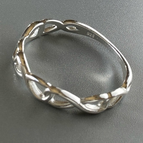 Sterling Silver Dainty Infinity Ring - Picture 5 of 11